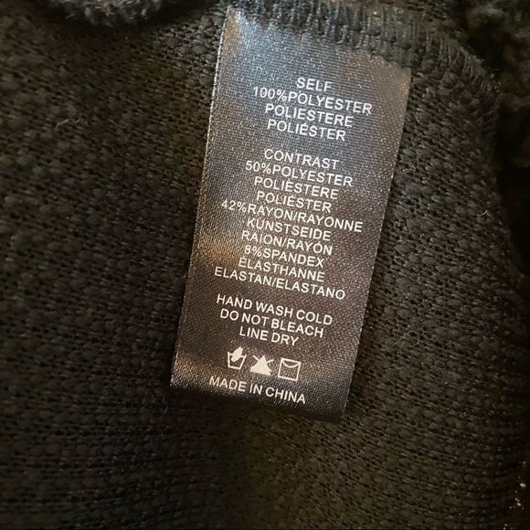 NWT-Anthro-“Sunday in Brooklyn” Edie Sherpa Black Pullover Sweater - Picture 12 of 13